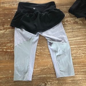 Lululemon leggings with skirt attached